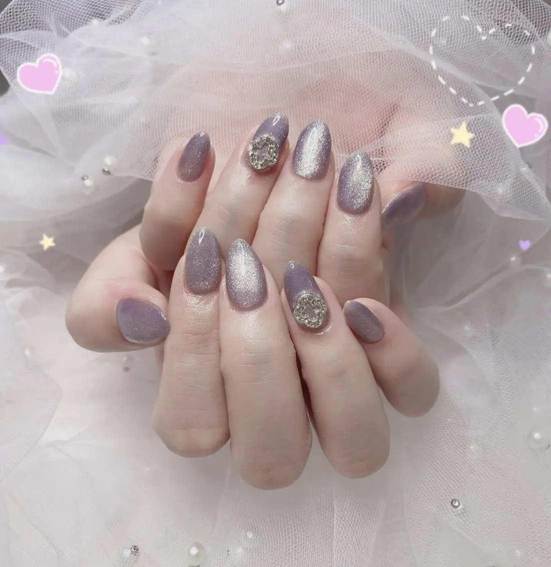 💛マグネットネイル/フラッシュの写真