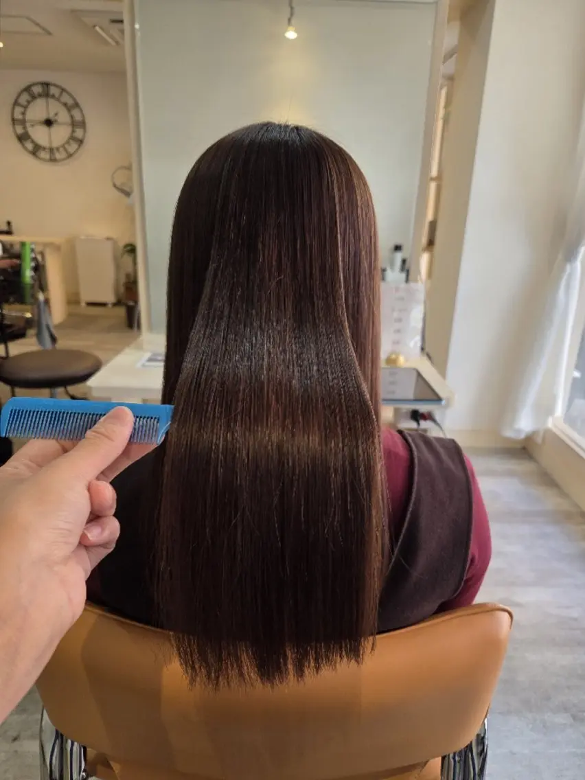 ロング トリートメント 龍 悠紀のヘアスタイル