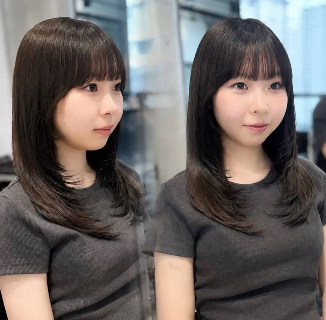 ロング カラー パーマ ヘアアレンジ カット ヘアカラー トリートメント 艶髪縮毛矯正/透明感 カラー/YUKAのヘアスタイル