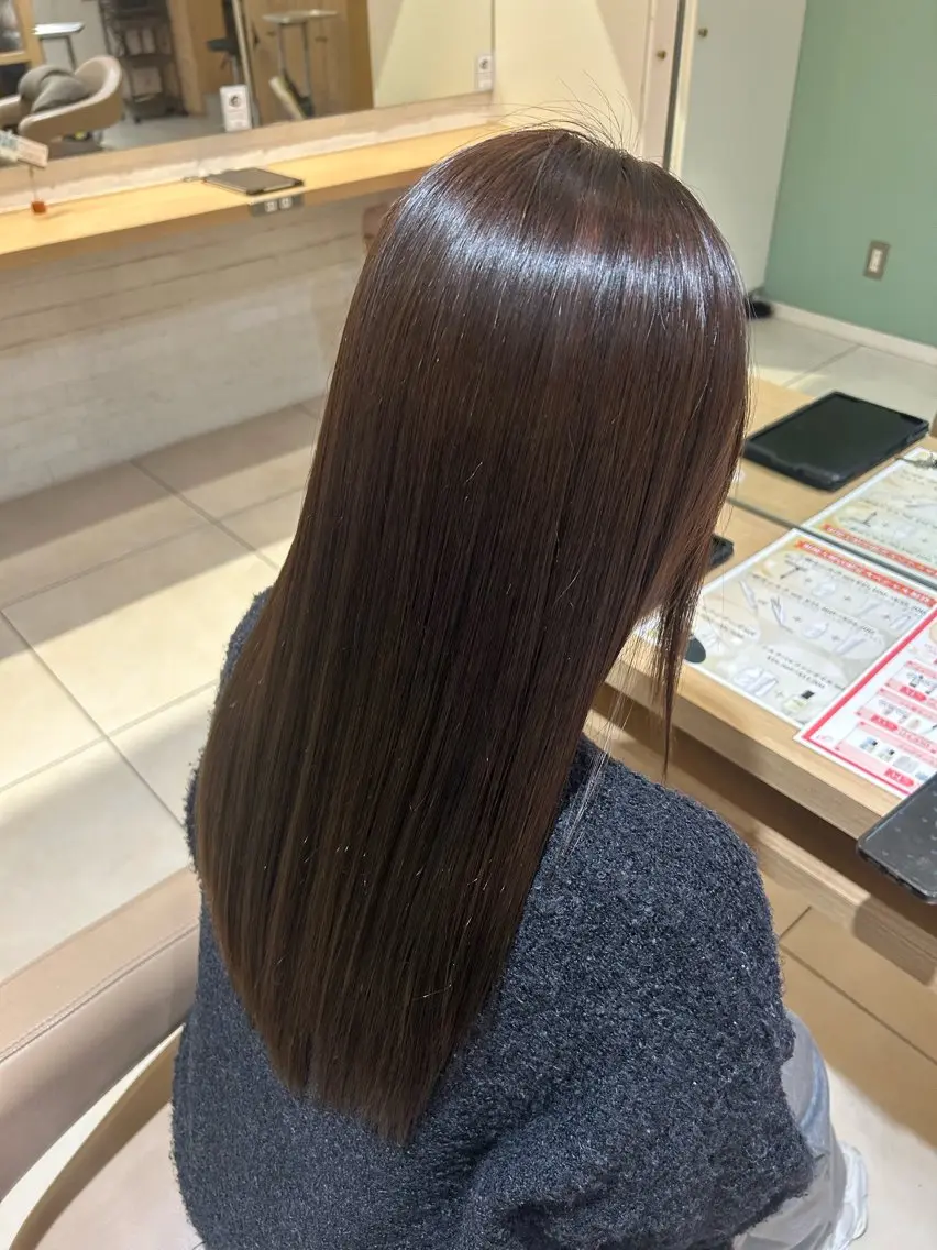 ロング ヘアカラー 艶カラー⛄️💙 ゆきなのヘアスタイル