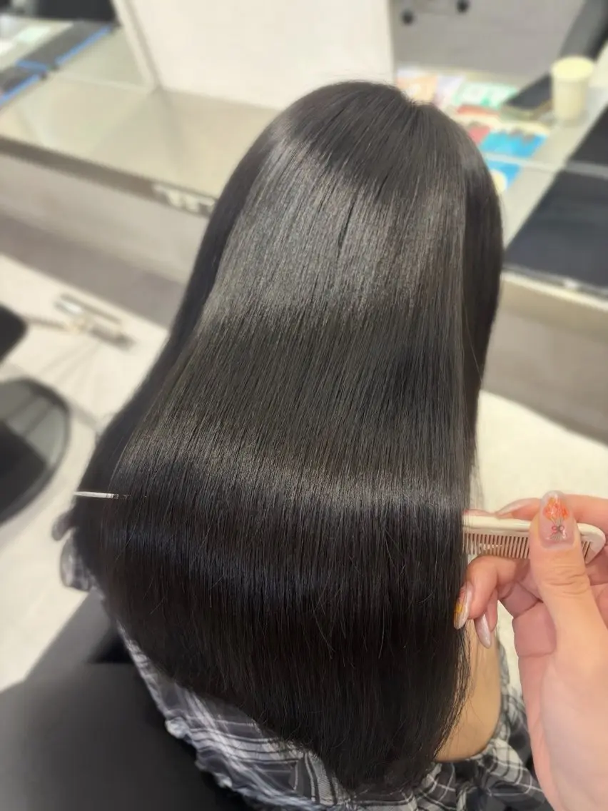 ロング 縮毛矯正 カット ヘアカラー 縮毛矯正 🫧縮毛矯正支持率 No.1 ほのか🫧のヘアスタイル