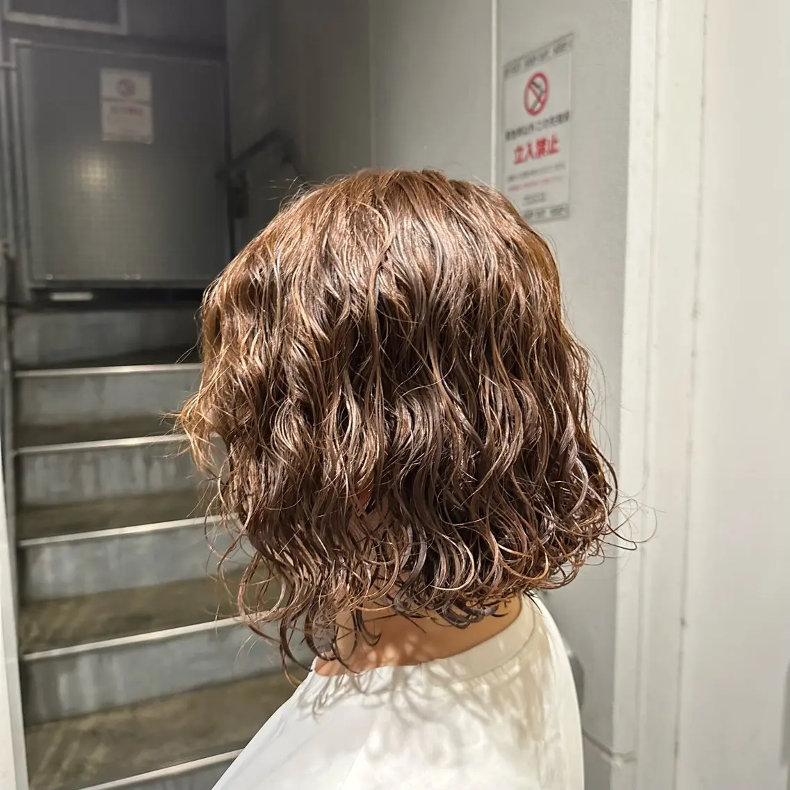 ミディアム パーマ パーマ 新屋敷 拓大のヘアスタイル