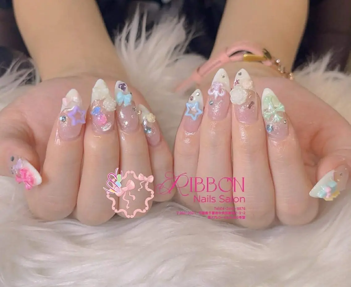 ネイル チークネイル フットネイル フレンチネイル グラデーション 韓国ネイル YUKI NAILのネイルデザイン