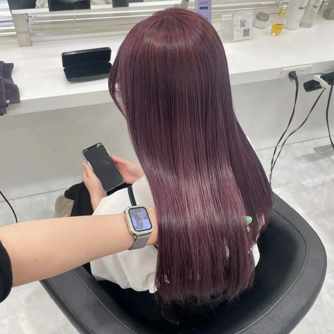 ロング カラー ヘアカラー トリートメント 大人っぽ韓国🤍ブリ ーチ/mitsukiのヘアスタイル