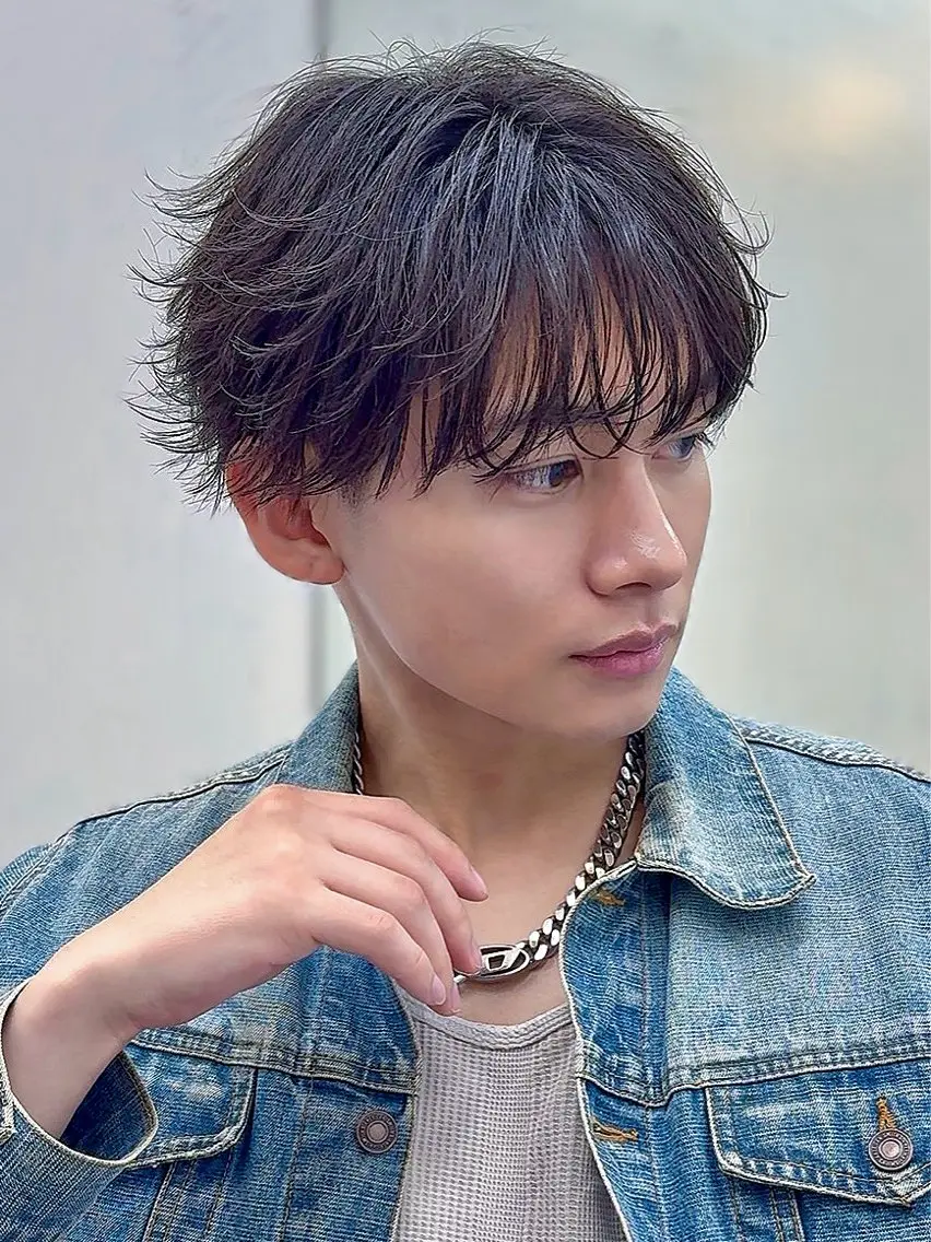 パーマ メンズ カット 安藤幹人 メンズパーマのヘアスタイル