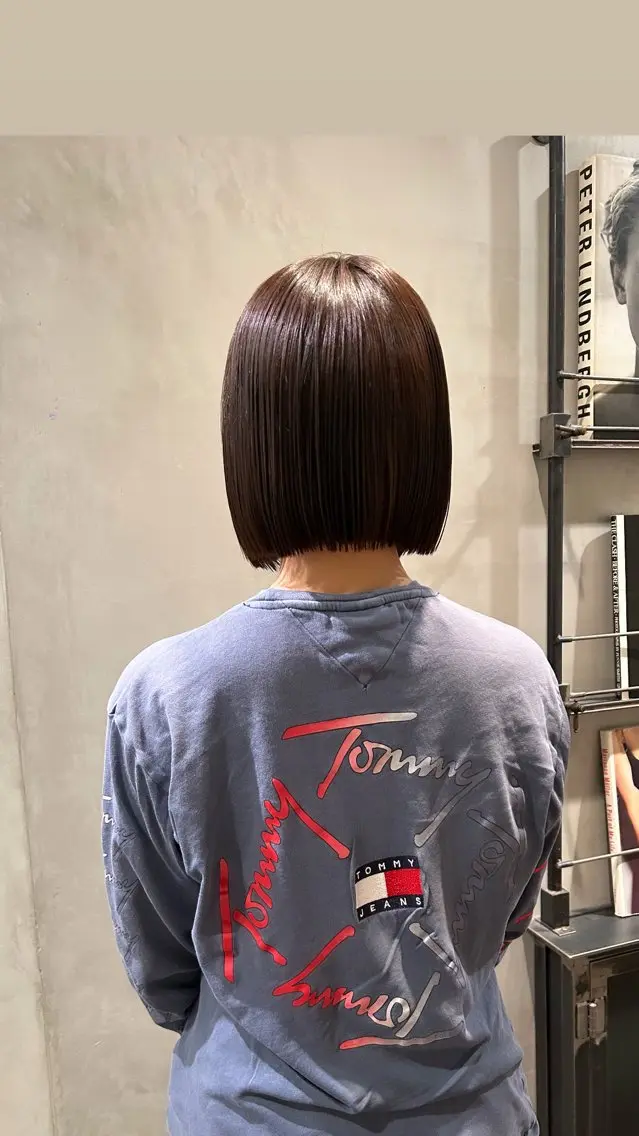 ミディアム カラー カット ヘアカラー タナカ カナ🫧のヘアスタイル