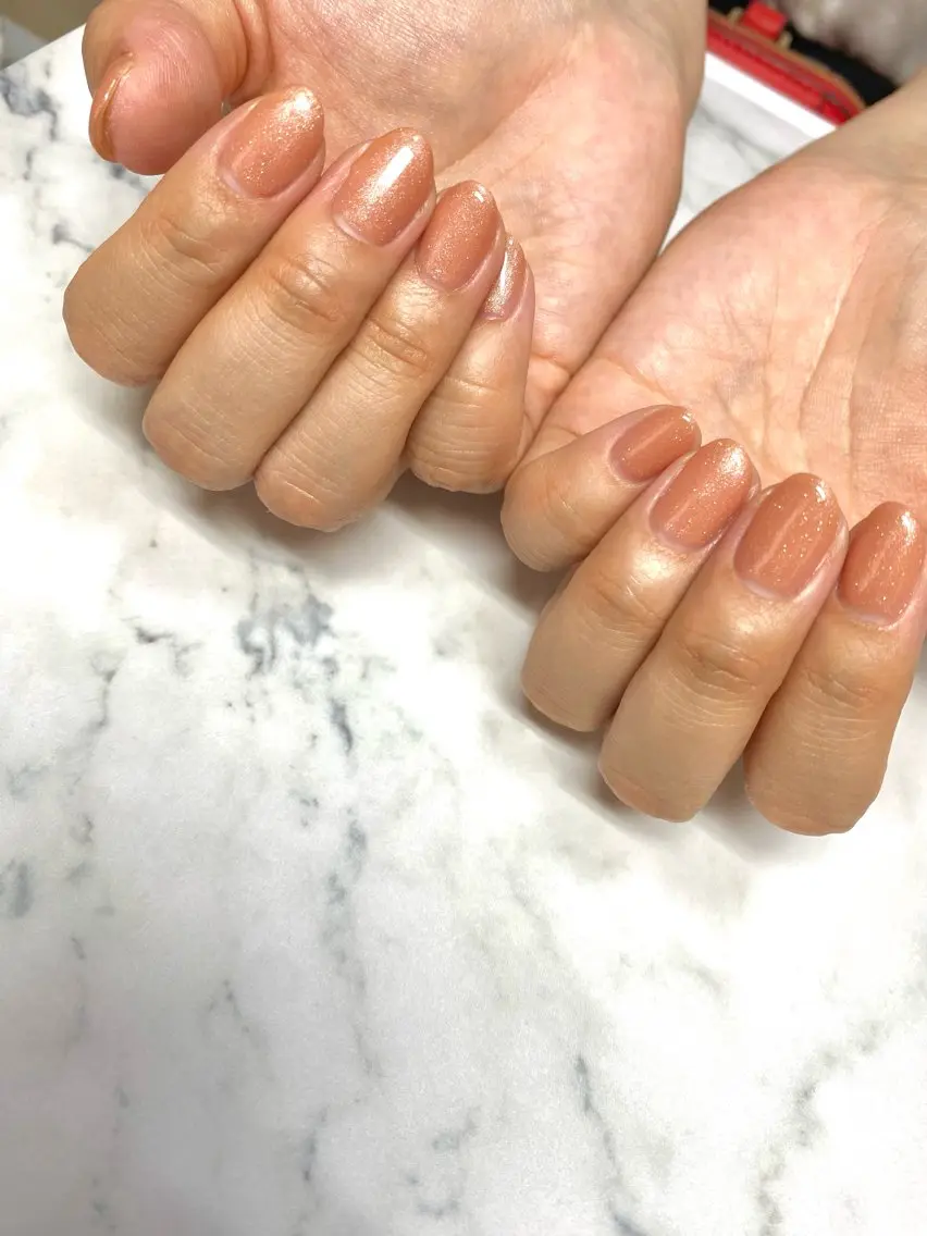 ネイル ラメ(グリッター) ワンカラーネイル ハンドネイル Nail salon BeBeのネイルデザイン