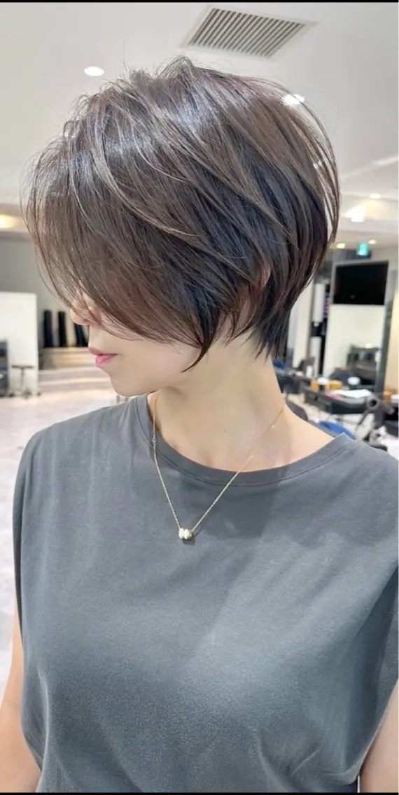ショート カラー カット ヘアカラー 【6月限定価格】 ショート特化/荒砂のヘアスタイル