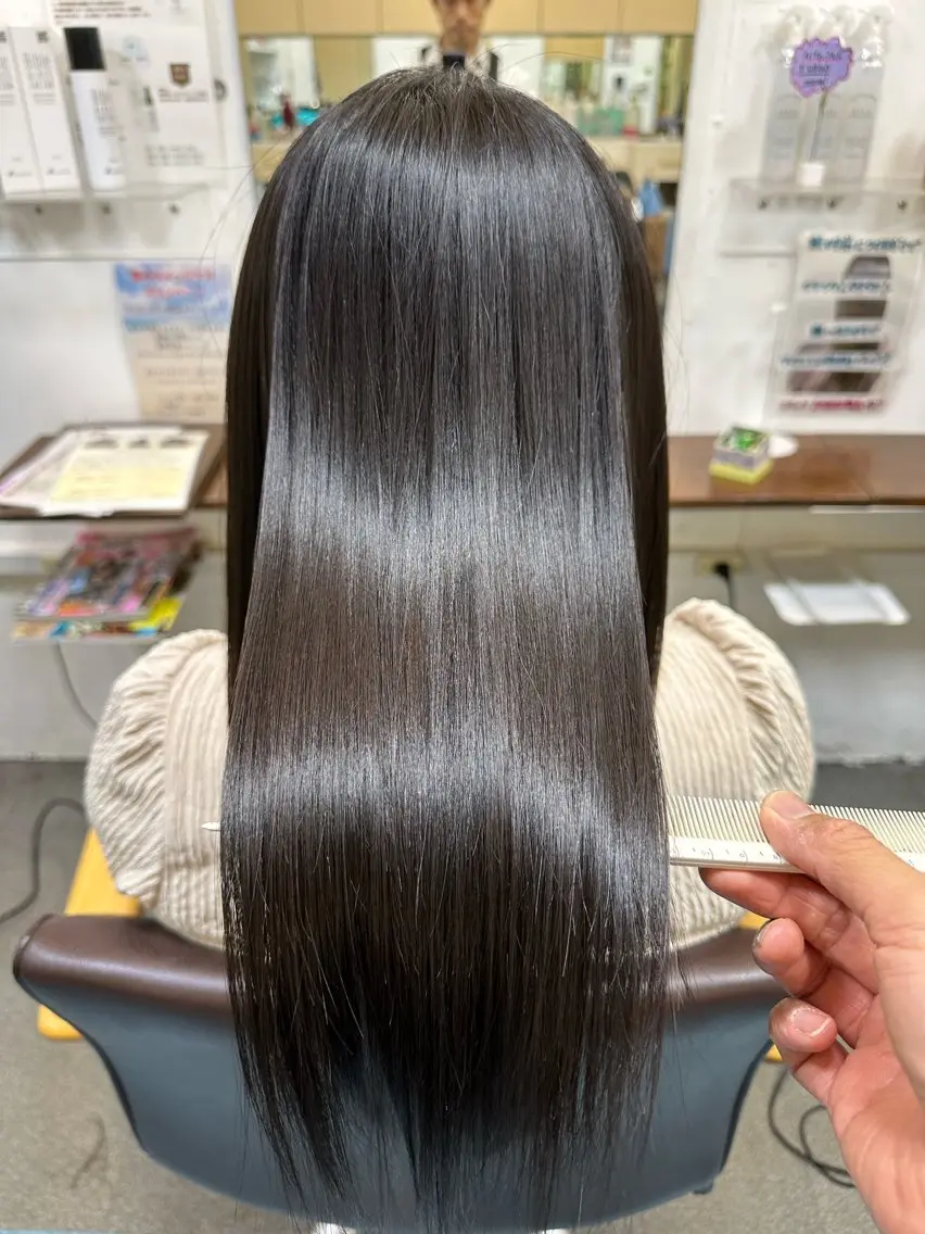 ロング 髪質改善 カット トリートメント 【髪質改善】に特化 オリーブオイルクラブのヘアスタイル
