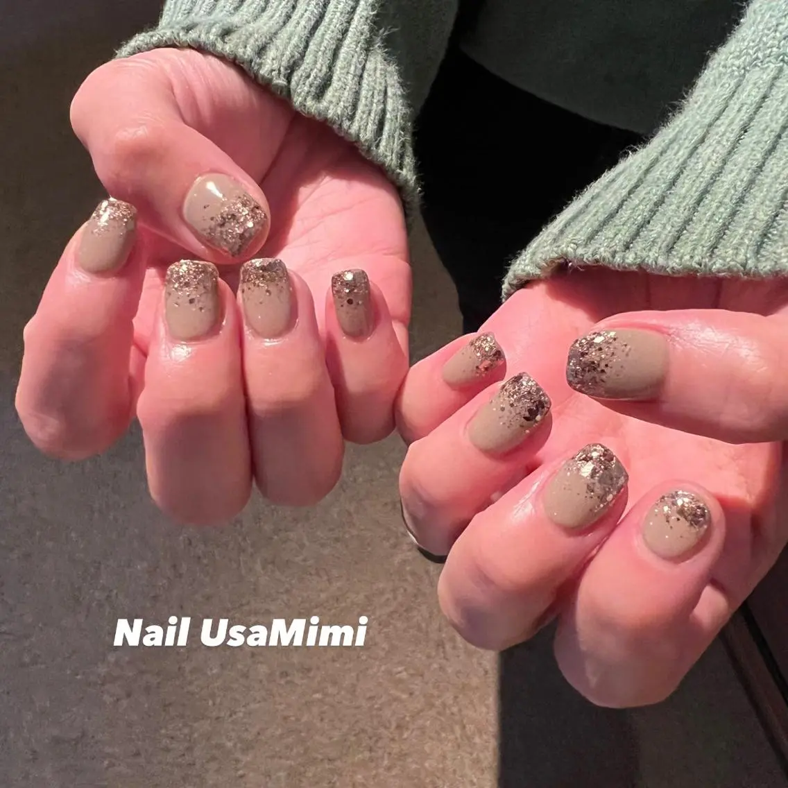 ネイル クリアネイル フットネイル ジェルネイル マグネットネイル 持ち込み 本町ネイルNail UsaMimiのネイルデザイン