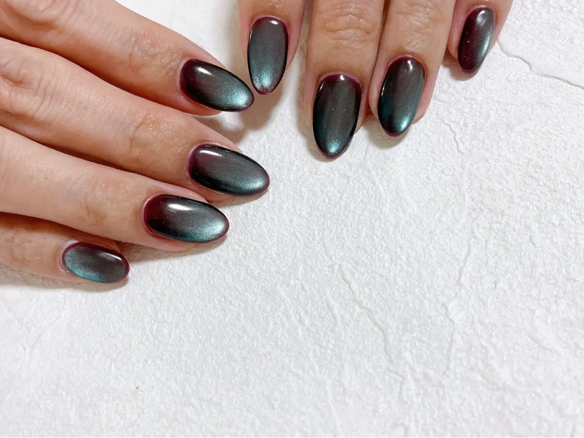 ネイル オーロラネイル フットネイル フレンチネイル ジェルネイル 韓国ネイル ハンドネイル kiki nail たまプラーザのネイルデザイン