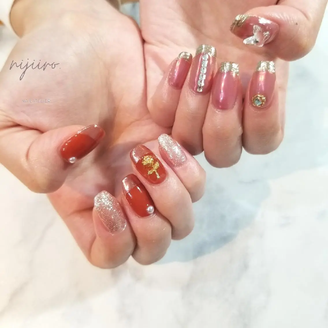 ネイル ハンドネイル nijiiro🌈 サトウのネイルデザイン