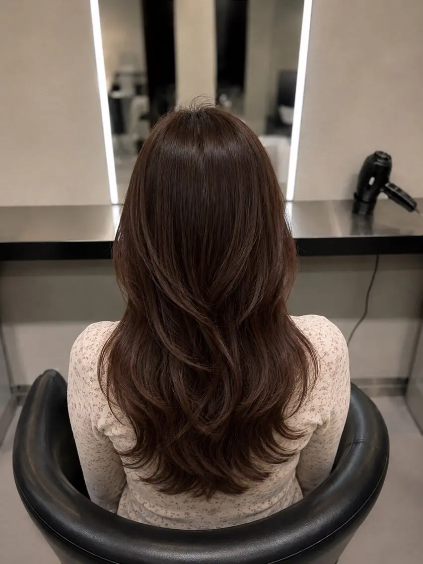 ミディアム カラー ブラウンカラー トリートメント 🌈ウルトワ水素 髪質改善naru🌈のヘアスタイル