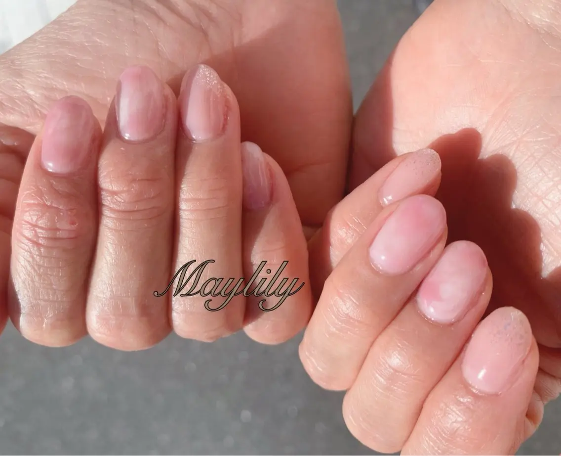 ネイル 持ち込み ハンドネイル Nail salon Maylilyのネイルデザイン