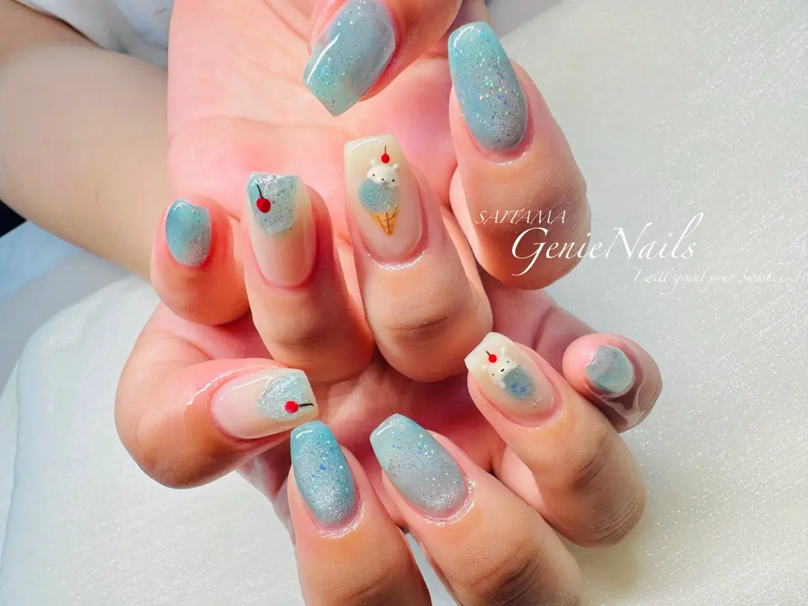 メンズ ネイル アートネイル メンズネイル 夏ネイル Genie Nailsのネイルデザイン