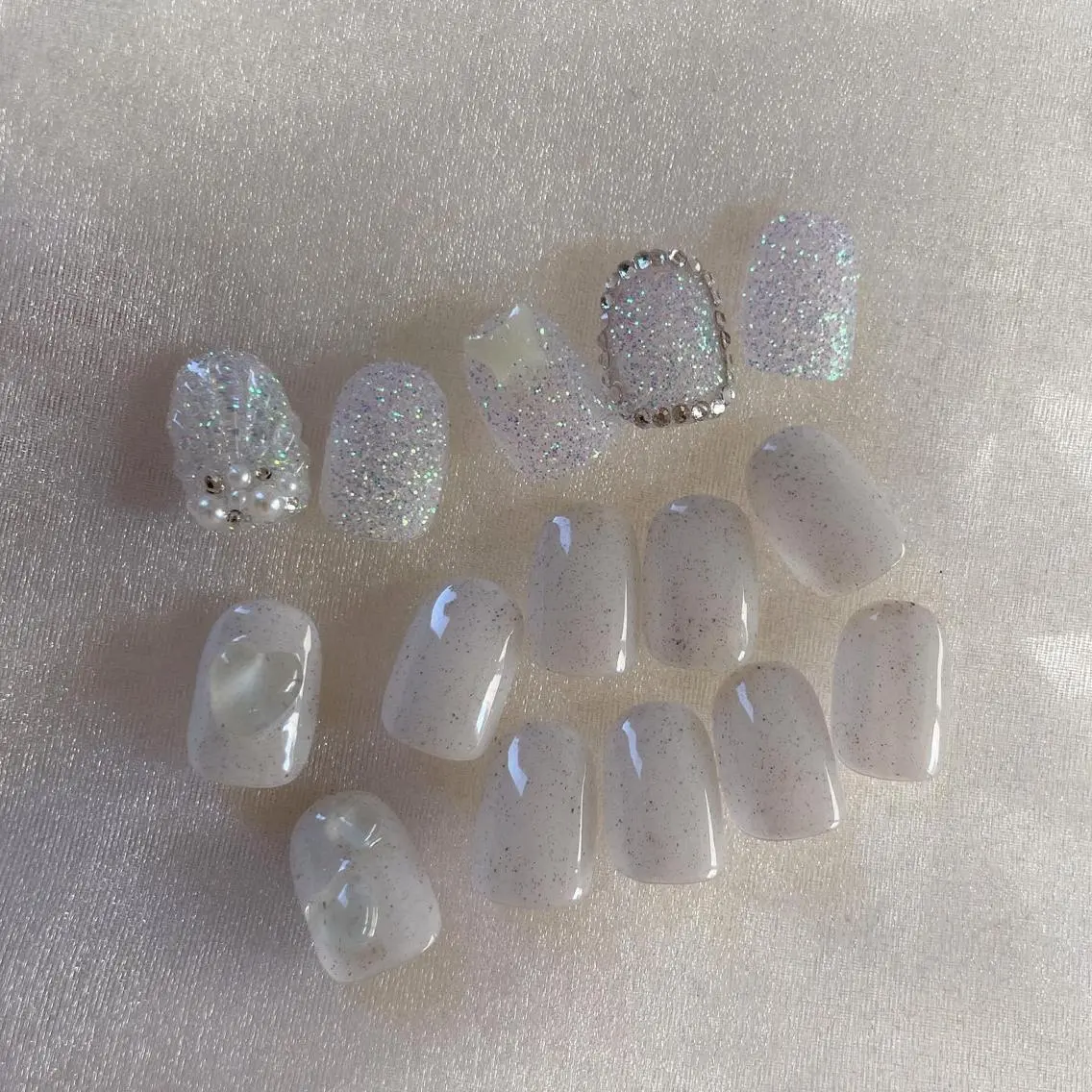 ネイル フレンチネイル ガーリー ハート ハンドネイル ハンドケア lylynail YUUKAのネイルデザイン