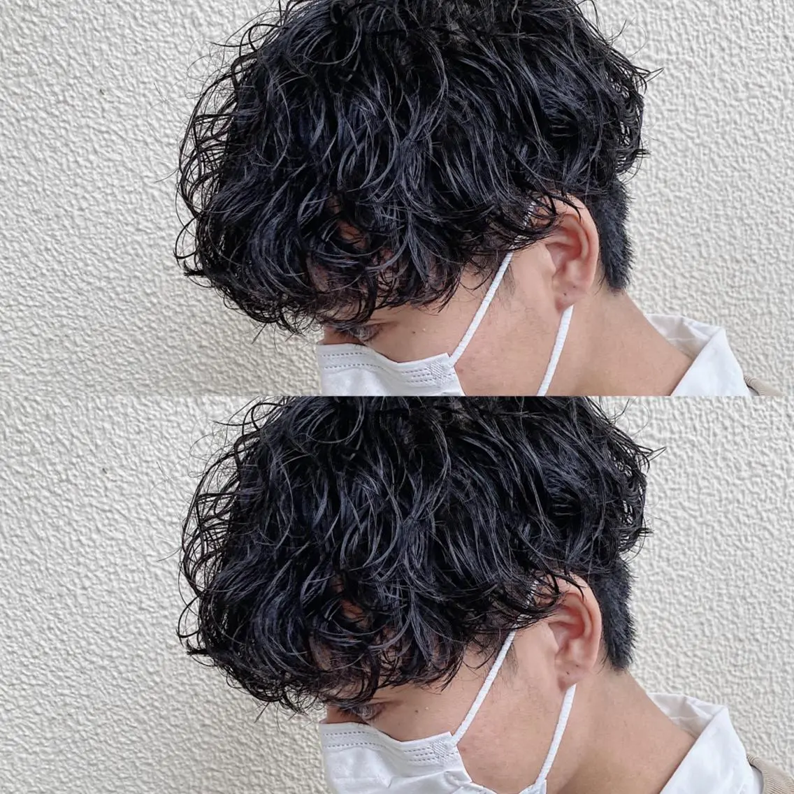 ショート パーマ メンズ 原田 涼矢のヘアスタイル