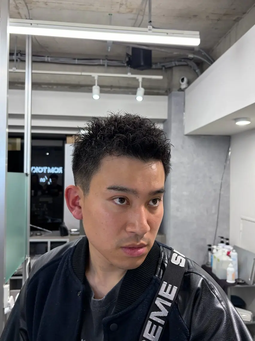 ショート パーマ メンズ メンズ特化 石田はるむのヘアスタイル