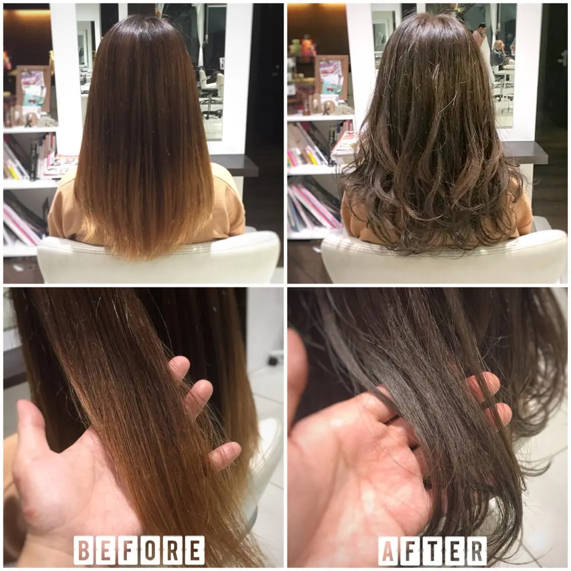 セミロング カラー グレージュ カット ヘアカラー 【 DIPTH 】 代表コウキ🥇のヘアスタイル