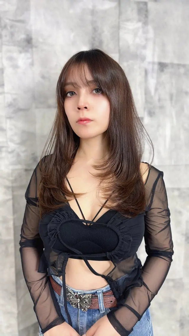 セミロング レイヤーカット 永田竜一/ 先着モデル募集中のヘアスタイル