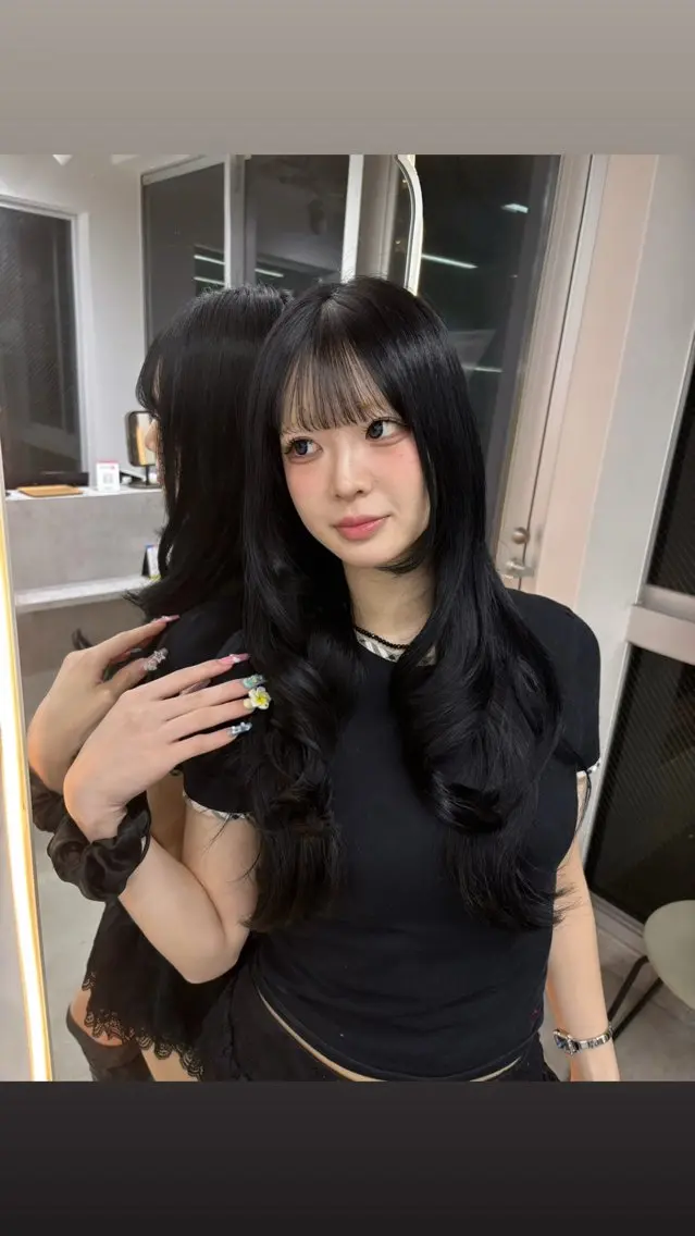 ロング 似合わせカット カット ヘアカラー もえ  / 盛れるヘア🖤‎🌙のヘアスタイル