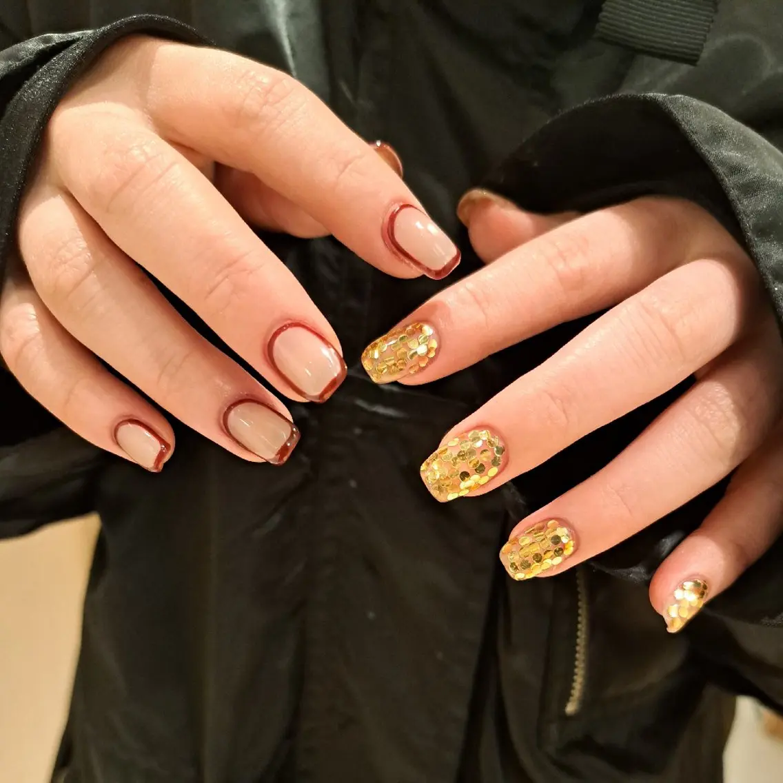 ネイル アートネイル ホログラムネイル キラキラネイル 持ち込み Nail mood デザイン持ち込みokのネイルデザイン