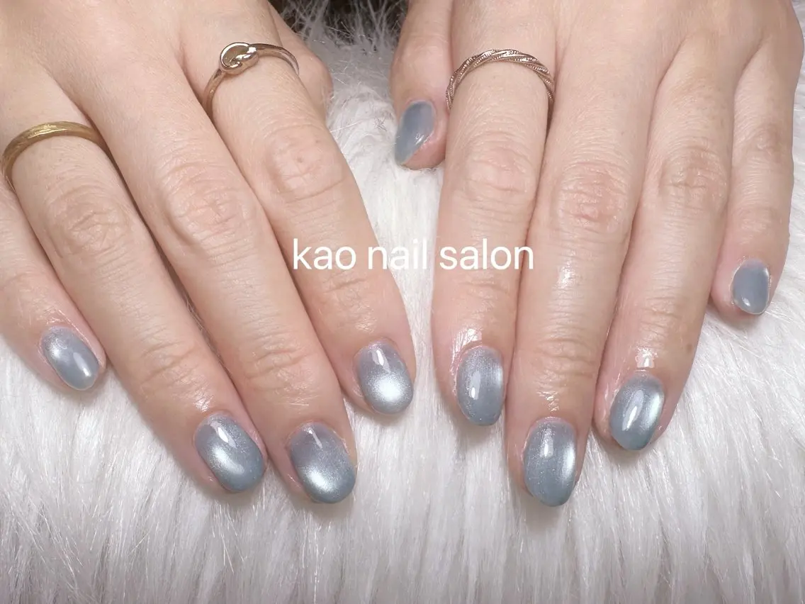 ネイル ハンドネイル kao nail マグネット/長さだしのネイルデザイン