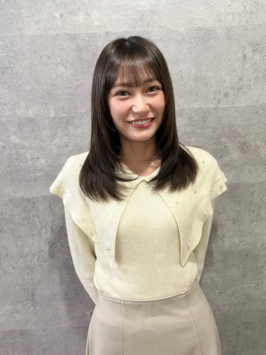 ミディアム カラー カット ヘアカラー Grow by NYNY 坂本 理輝のヘアスタイル
