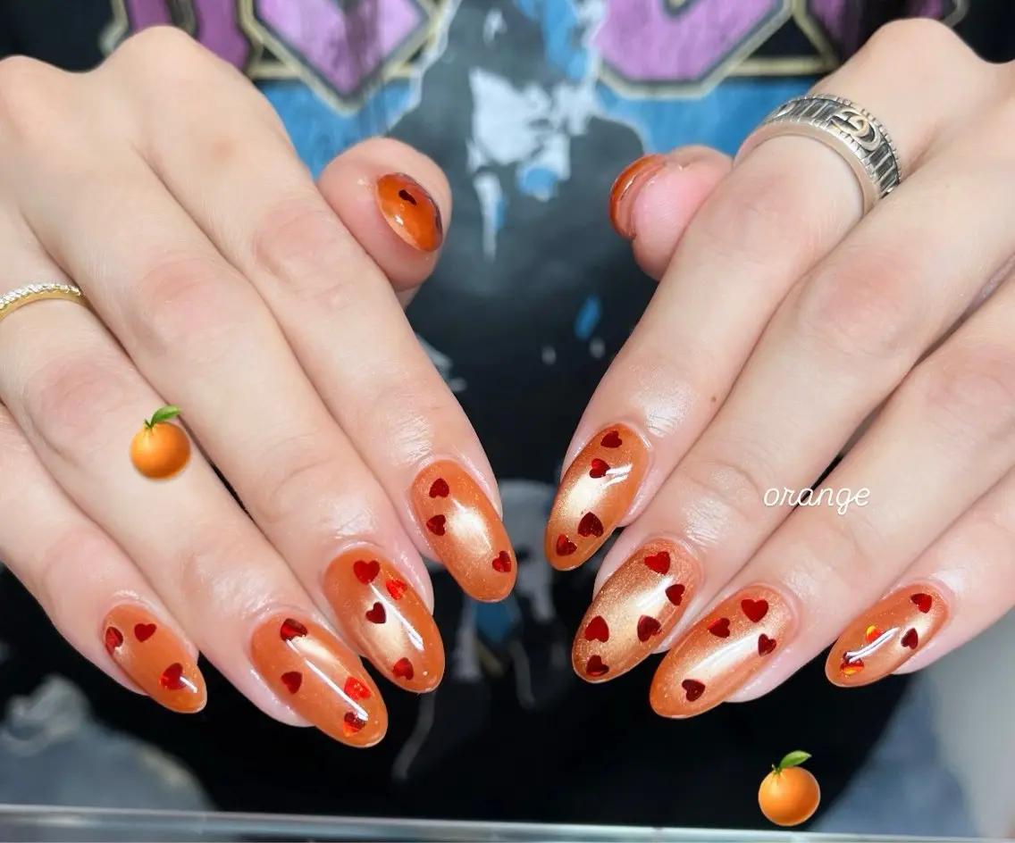 ネイル ハート 持ち込み ハンドネイル HazeGrass NAILのネイルデザイン