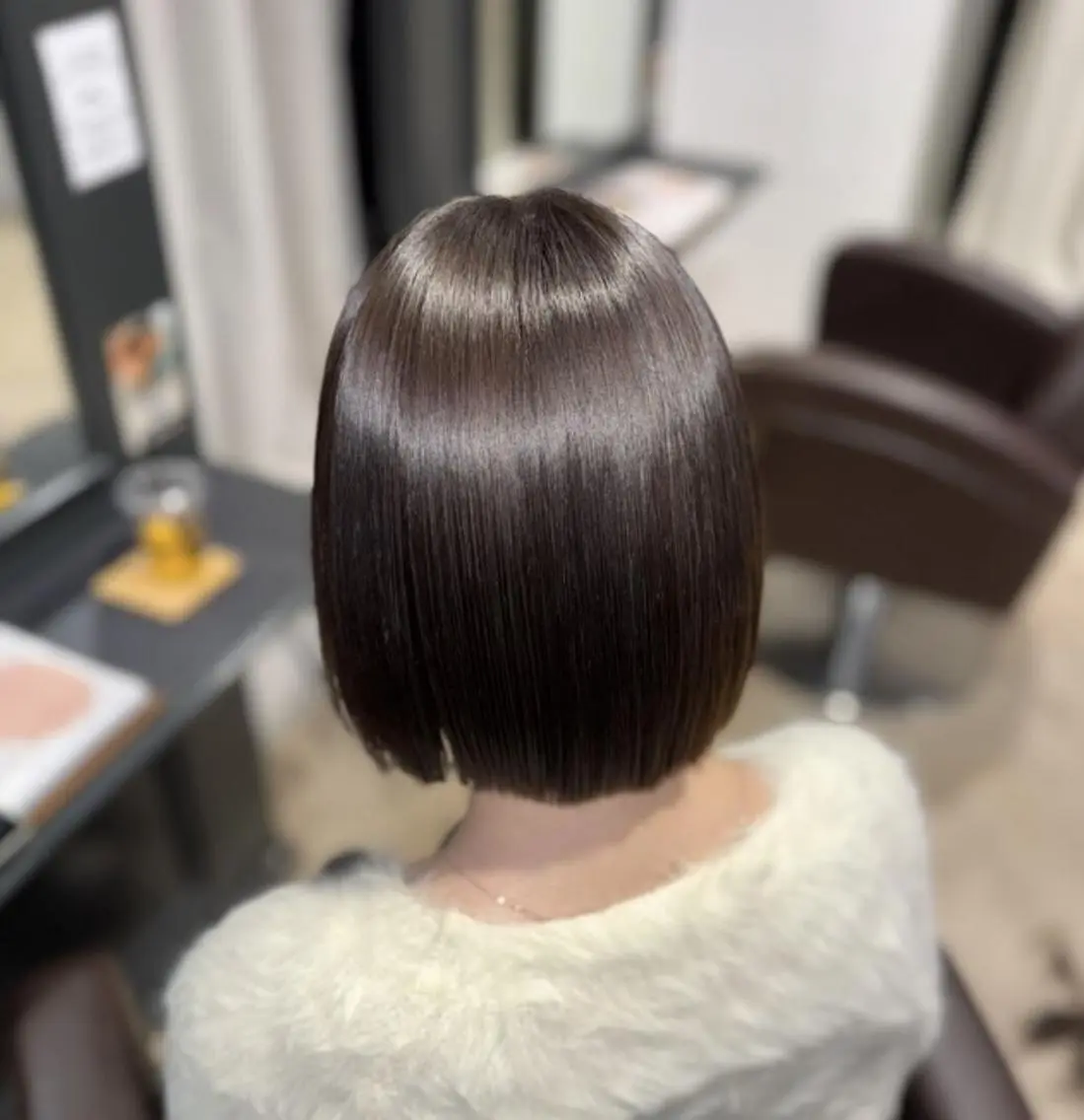ミディアム パーマ 縮毛矯正 リピート90%超/縮 毛/酸性縮毛特化井口のヘアスタイル