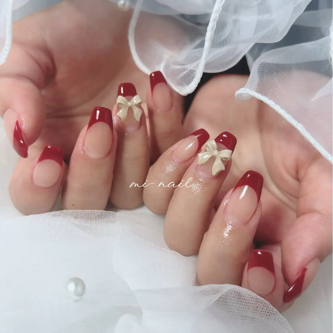 ハンド美爪フレンチ💅オフケア込💅オフィスネイルの写真