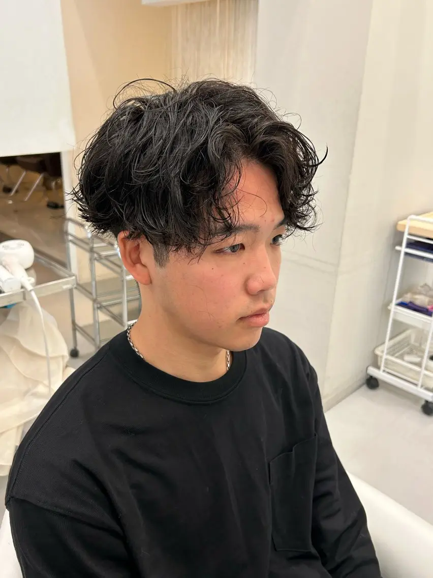 メンズ メンズパーマ 河田 日和のヘアスタイル