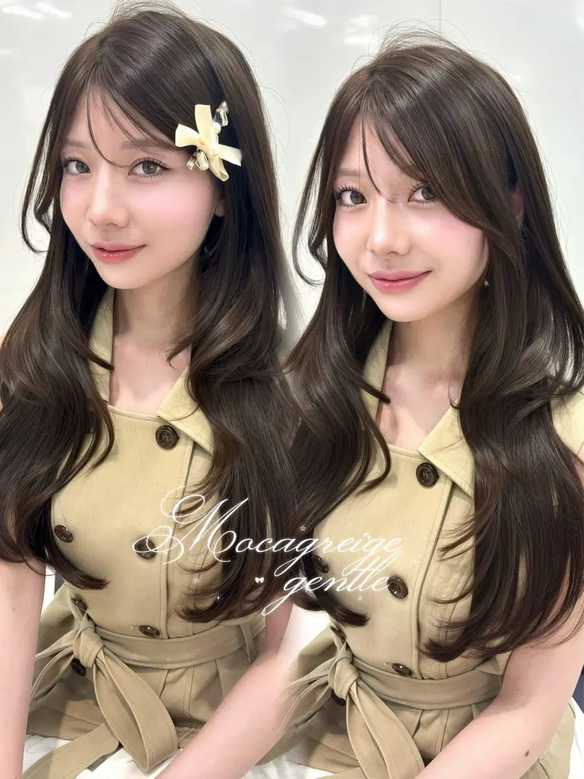 ロング カラー ヘアカラー トリートメント ブリーチなしカラー/ ♡𝐒𝐚𝐤𝐢♡のヘアスタイル