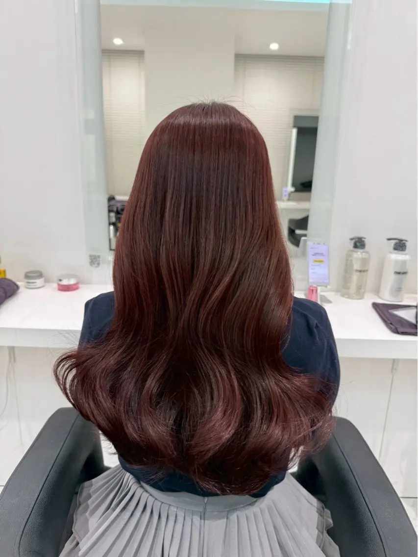 ロング カラー 🤍透明感·ツヤ感 カラー/mai‎🤍のヘアスタイル