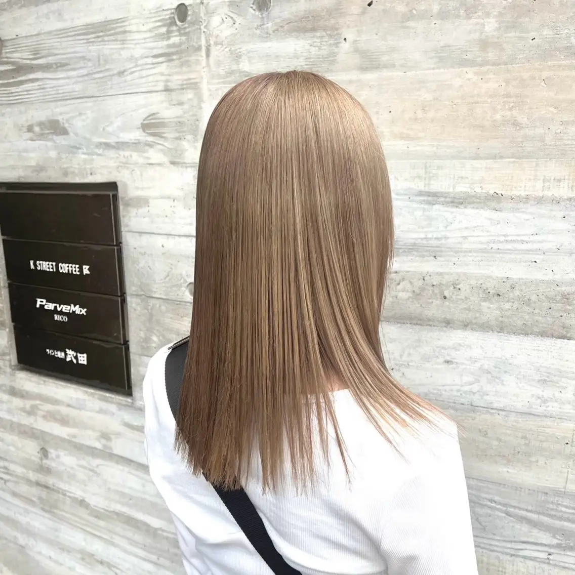 ミディアム カラー ヘアカラー ParveMix 🩶🫧入江 香名のヘアスタイル