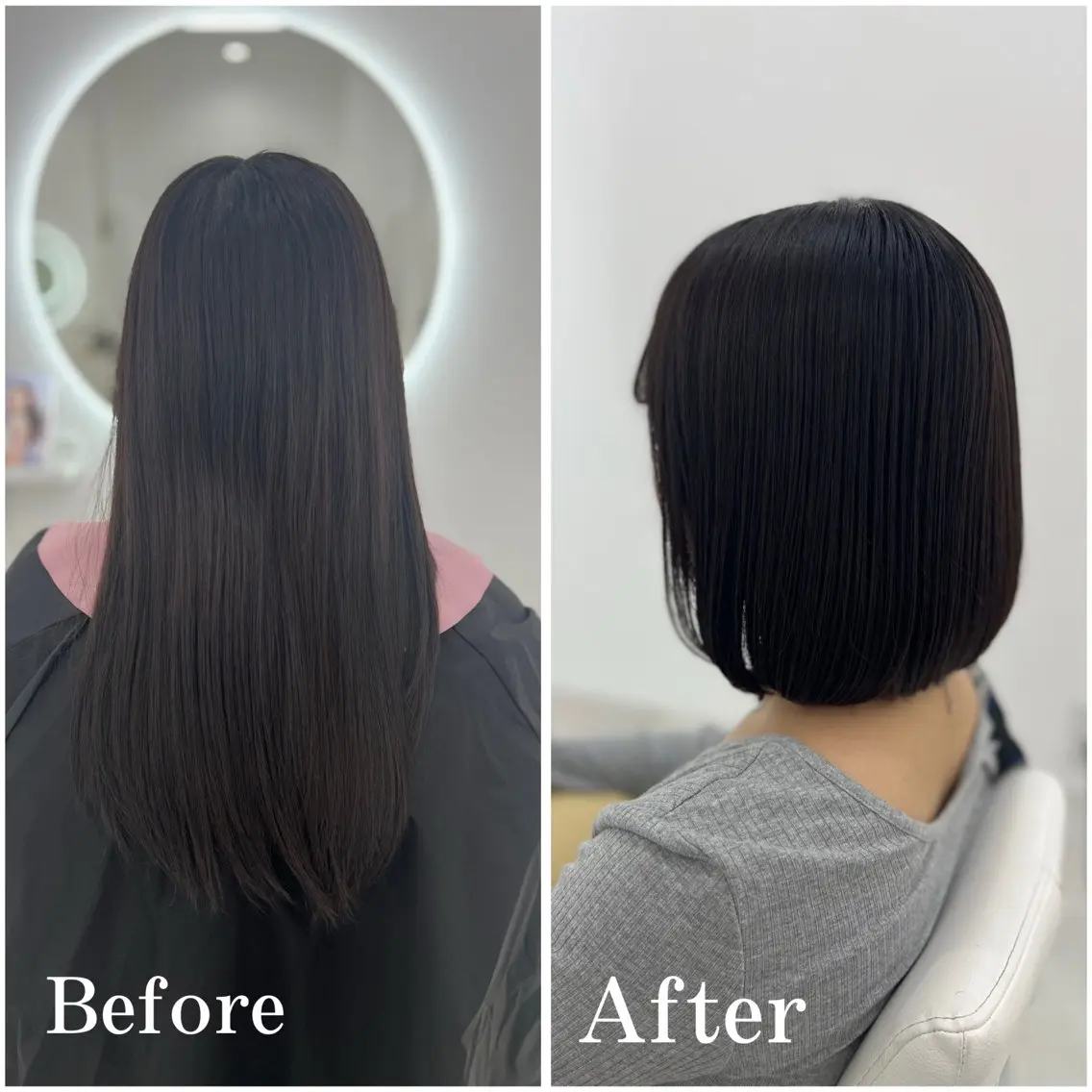 ショート カット ヘアカラー トリートメント ✄﻿aini天王寺 ✄﻿ゆ乃のヘアスタイル