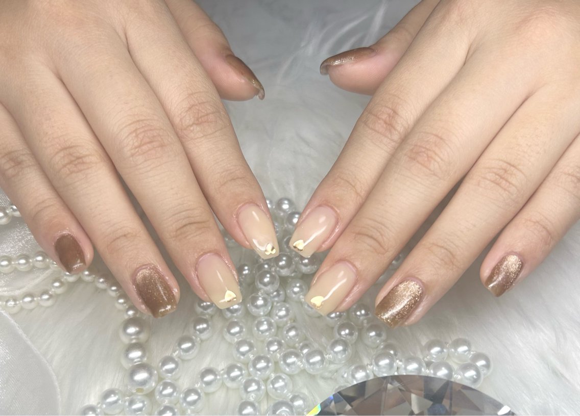 ネイル ハンドネイル 🧸RU ALLY asumi❁⃘*.ﾟのネイルデザイン