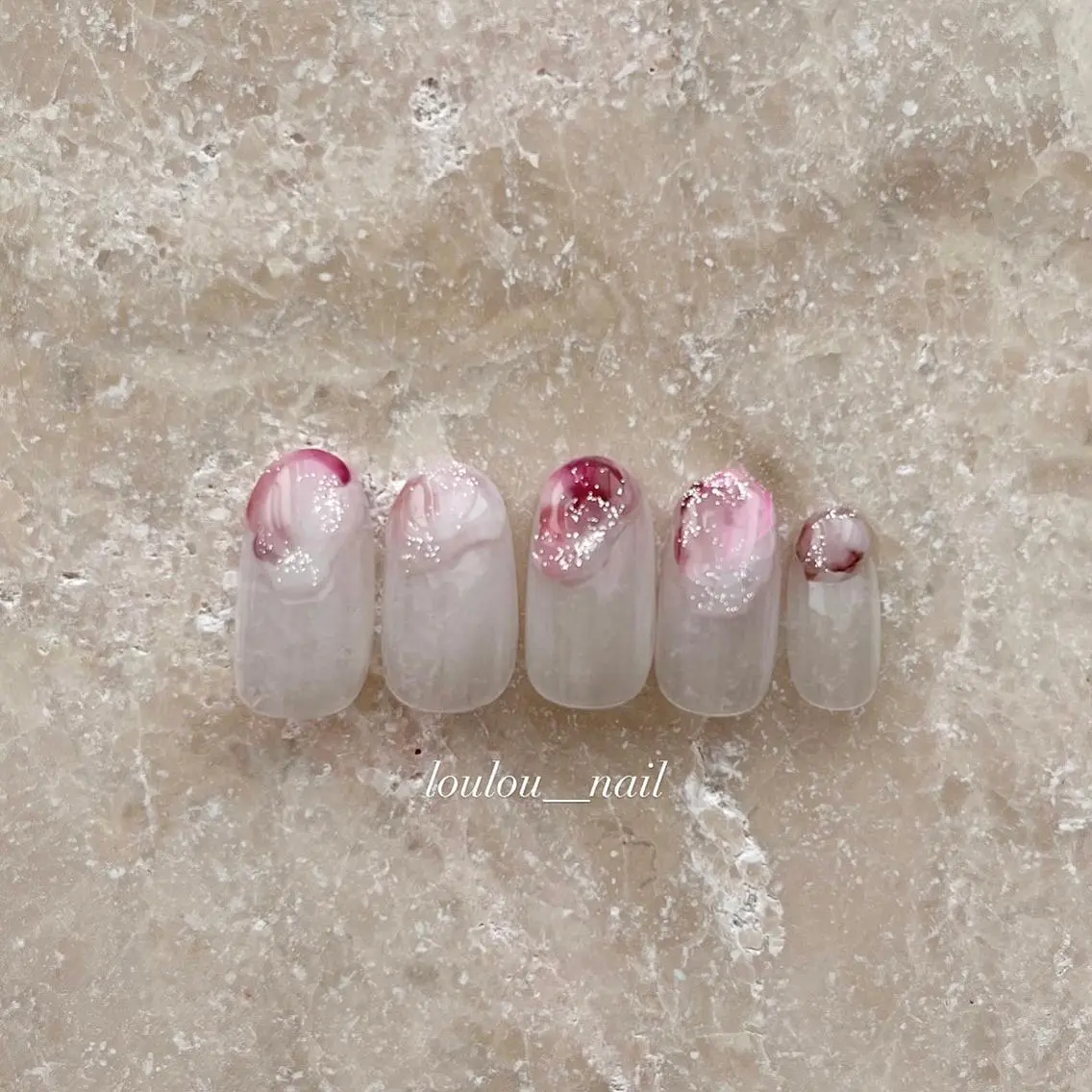 ネイル ピンク 葛西 知佳のネイルデザイン