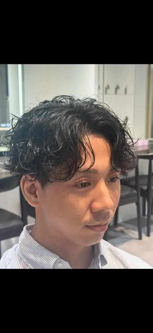 ショート パーマ 似合わせパーマ🔥 河浪  大智のヘアスタイル