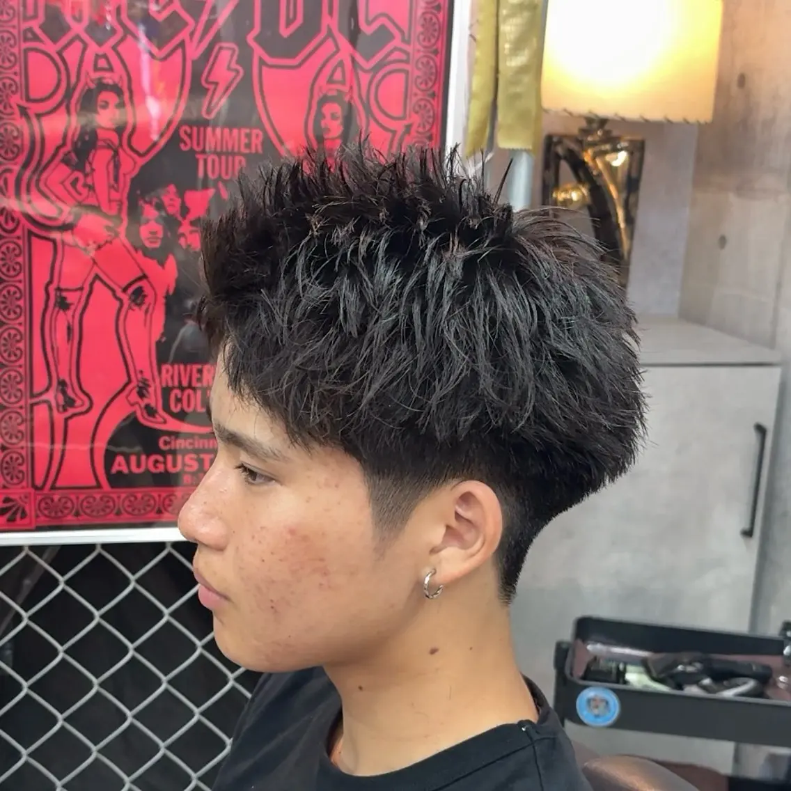 ショート パーマ ヘアアレンジ メンズ MENIN メンズ サロン 望月 涼太のヘアスタイル