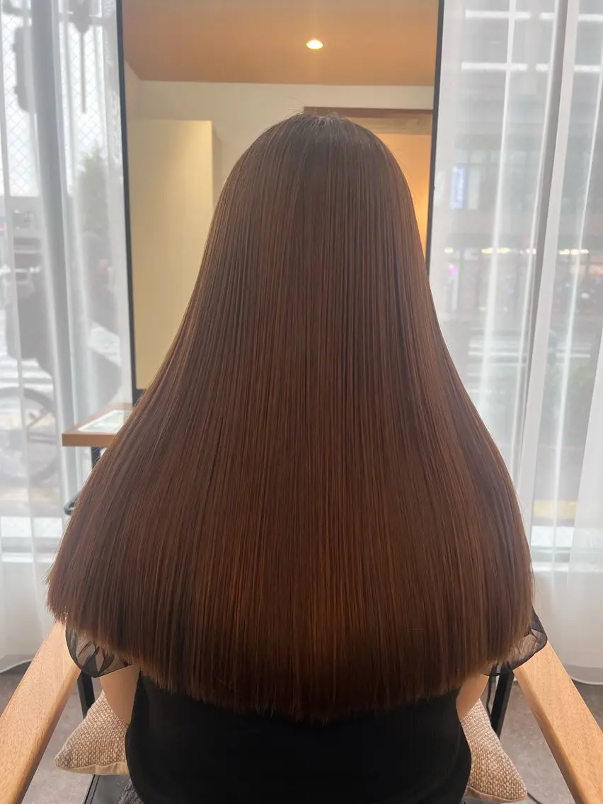 ロング カラー 髪質改善 カット トリートメント 🌿海山龍馬🌿前髪 /顔まわり/レイヤーのヘアスタイル