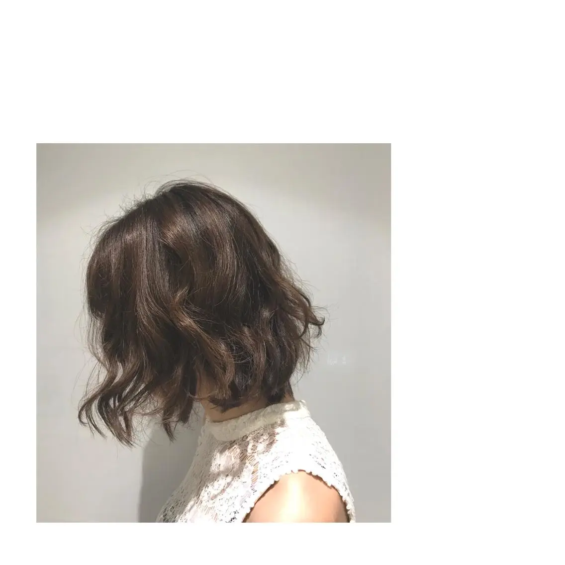 ミディアム パーマ 30代からの大人 ショートのヘアスタイル