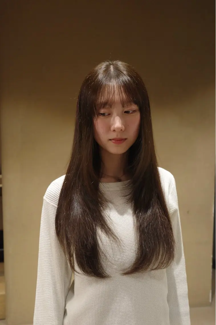 顔周りポイントストレートパーマor髪質改善✨の写真