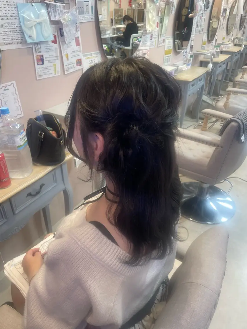 ロング pupe もえのヘアスタイル