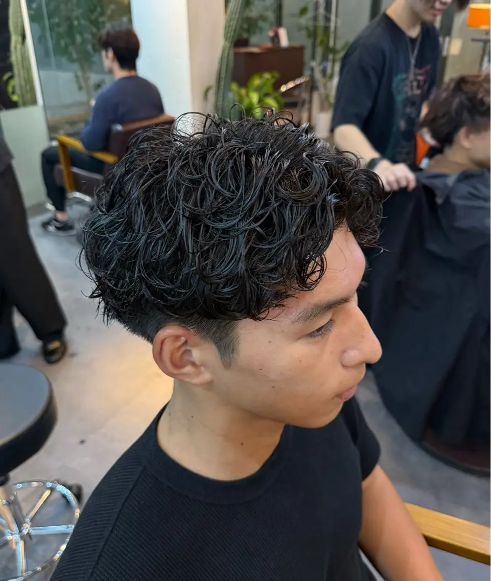 ショート パーマ メンズ カット パーマ HARBOR ゆづきのヘアスタイル