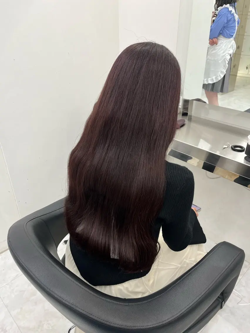 ロング カラー ヘアアレンジ 🫧🎀うる艶暖色 🏹Nanako🎀のヘアスタイル