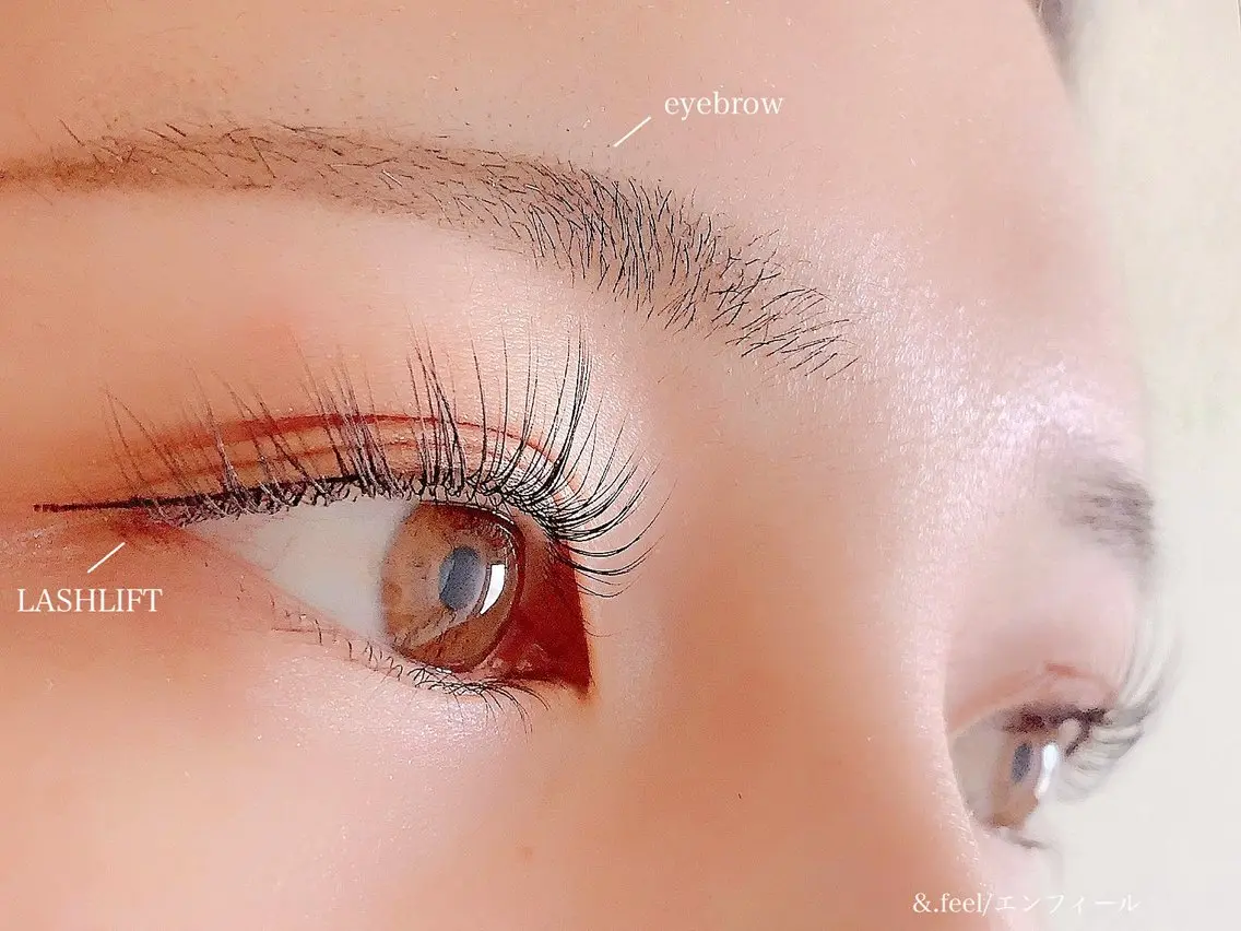 ラッシュリフト【まつ毛パーマorパリジェンヌ】+アイブロウスタイリング【眉ワックス】の写真