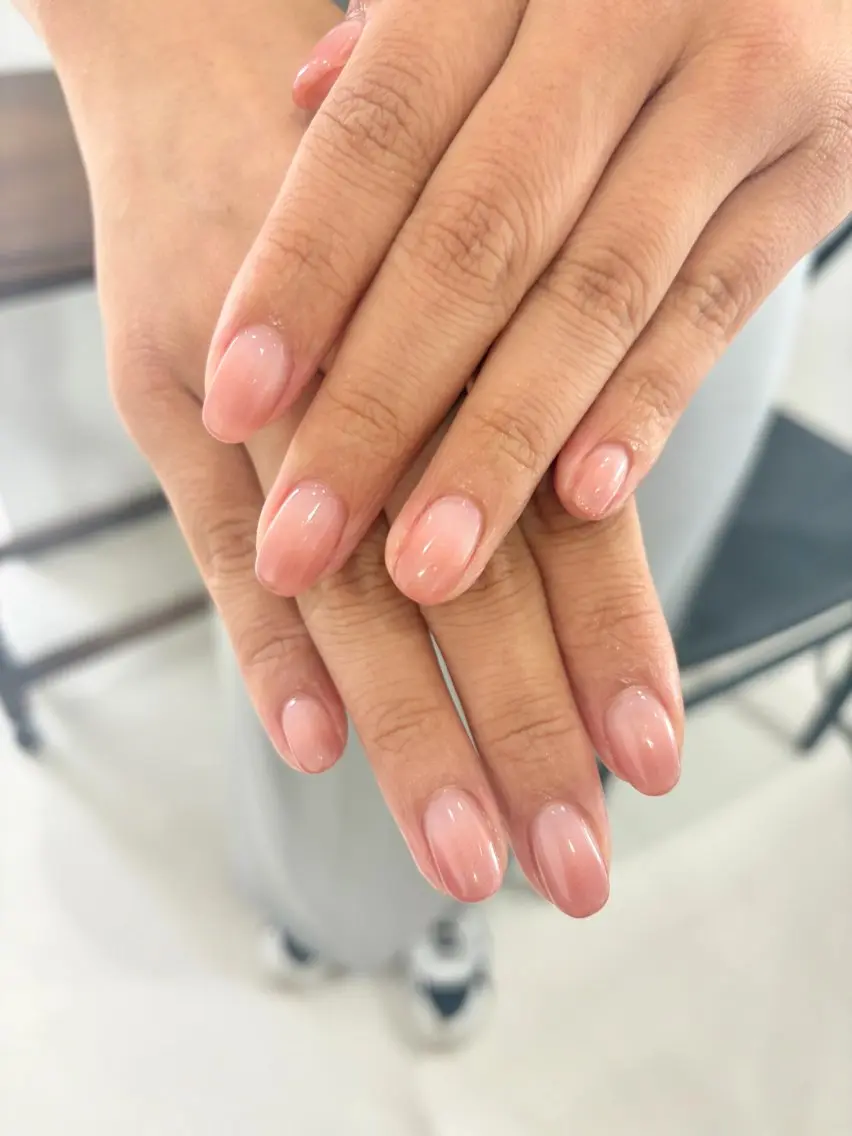 ネイル クリアネイル グラデーション 和田 ほのかのネイルデザイン