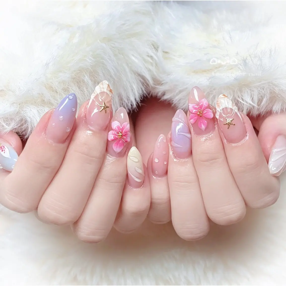 ネイル ハンドネイル Lavender nail·中島公園のネイルデザイン