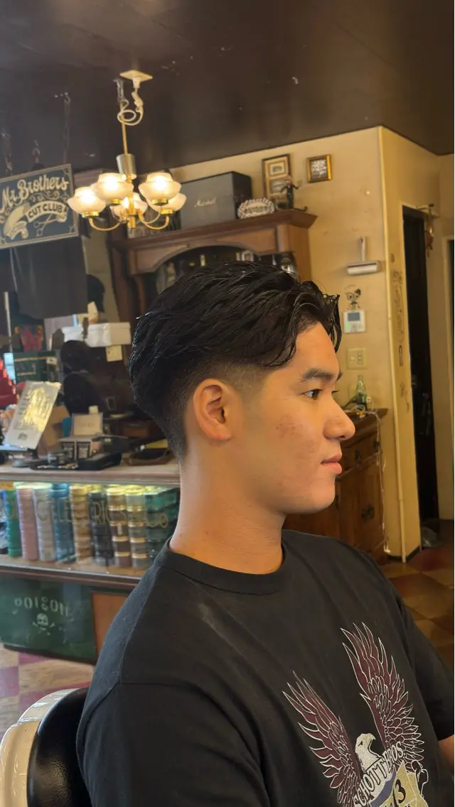 パーマ メンズ メンズパーマ カット 田中 稜真のヘアスタイル